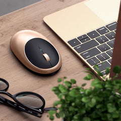 SATECHI M1 Wireless Bluetooth Mouse, USB-C Rechargeable, Compact, Silver