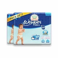 Wowper Easy Pants Baby Diaper | Medium Size Diapers | Diapers with Wetness Indicator | Upto 12 Hrs Absorption | 7-12 Kg | 34 Counts