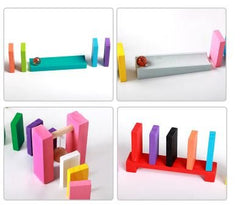 SYGA 120 Pieces 12 Colors Wooden Standard Competition Domino Children Early Educational Toys