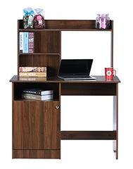DeckUp Zeus Engineered Wood Study Table and Office Desk (Wotan Oak & White)