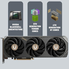 ZOTAC Gaming GeForce RTX 5070 Twin Edge OC Graphics Card - Black | 12 GB | GDDR7 | Dual Fan | SFF Ready | IceStorm 2.0 Advanced Cooling | ZT-B50700H-10P | Only Graphics Card with 5 Year Warranty