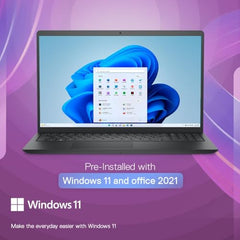 Dell 15, AMD Ryzen 3 7320U Processor (8GB RAM / 512GB SSD/Windows 11 + Office H&S 2024 + M365 / 15.6"(39.62 Cm) FHD Display / 12 Month Mcafee/Black Color/ 1.63 Kg/Thin & Light Laptop