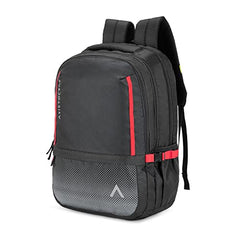 Aristocrat Hype 33L Laptop Backpack (Upto 17"), 2 Compartments, Grey | Spacious, Front & Side Pockets, Padded Straps, Premium Fabric & Zipper, Office/ College Bag, Unisex, 1-Year Global Warranty