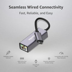 Amazon Basics 4-in-1 Hub Multiport Adapter, USB Hub with Aluminium Shell, 1 x USB 3.0 & 3 x USB 2.0 for PC, MacBook, Mac mini, iMac, Tablet, and Mobile Phones