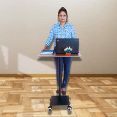 eStand Height Adjustable Laptop Table to be Used in Sitting & Standing Posture (Black HAT (29" - 45"))