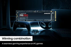 Samsung 990 PRO w/Heatsink SSD 2TB PCIe 4.0 M.2 Internal Solid State Hard Drive, Fastest Speed for Gaming, Heat Control, Direct Storage and Memory Expansion, Compatible w/ Playstation5, MZ-V9P2T0CW