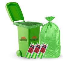 Shalimar Premium Garbage Bags | Jumbo XL 42 X 48 Inches | 30 Bags (10 Bags X 3 Rolls) | Dustbin Bag/Trash Bag | (Black)