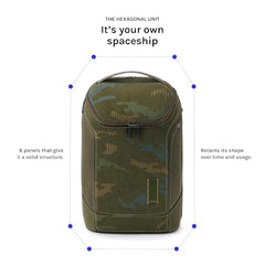 MOKOBARA Transit Backpack | Fits Laptop Up To 16 Inch, 30L Capacity, Water-Resistant Polyester, Vegan Leather Trims | Money Moves, Black