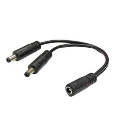 Erh India 12v DC Female to Male V Splitter connector wire 12 Volt for Power Supply, LED Strip Light, CCTV etc.