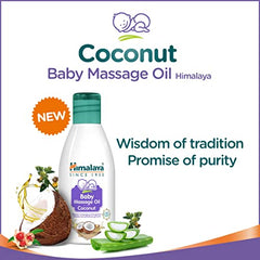 Himalaya Baby Massage Oil 200ml | All-round growth | Strong Bones & Muscles | Ashwagandha, Country Mallow & Aloe Vera | No.1 Dr. Recommended Brand| Vitamin E | 99% NOI | Mineral oil free