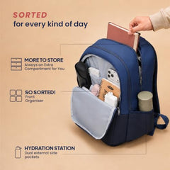 American Tourister Nexa Style 01 | 36L Backpack | Casual Bag | 3 Compartments | School & College Backpack for Men and Women | Olive | 1 Yr Global Warranty