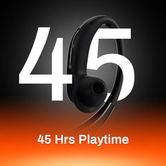 ACwO DwOTS Sense Pro True Wireless Earbuds, 42dB ANC, Voice-First Mic System for Clear Calls, Skin-Friendly Ear Hooks, 12mm Drivers, Dual Pairing, Sweat Resistant, Advanced Bluetooth Ear Buds (Orange)