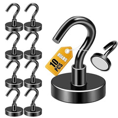 DIYMAG Magnetic Hooks 15pcs 30lbs Cruise Essentials 2026 Magnet Hook | Neodymium Heavy Duty Strong Magnets Hanging Ship Cabins Refrigerator Fridge Classroom Beach Vacation Kitchen Grills Home Tool