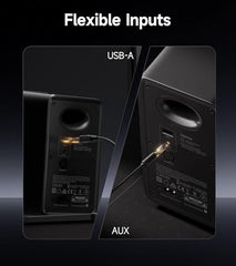Edifier QR30 Active Desktop Speaker with Bluetooth V5.4, Dynamic Light Effects - 30 Watt RMS - Black