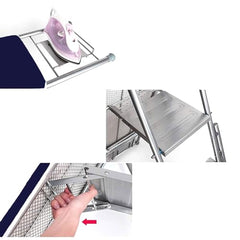 Spacecrafts 2 in 1 Foldable Ironing Board with Step Ladder, Multipurpose