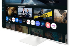 Samsung 32" (80 cm) 4K M7 Vision AI Smart Monitor|UHD 3840 x 2160|Smart TV Experience with AI|Type-C|Apple AirPlay|Gaming Bar|Remote|Speakers|Wi-Fi|Bluetooth|AI Picture & Sound|LS32FM701UWXXL|White