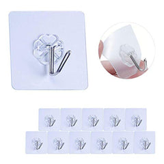 SYGA Set of 12 Self Adhesive Single Hook Multipurpose Hanger