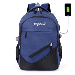 S.B. Collection Bags Unisex Usb Waterresistance Office/Business/College Daily Use Helping hand Backpack 32L Laptop Backpack (Grey Pro Plus)