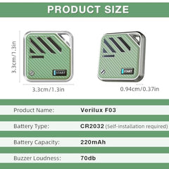 Verilux Air Item Finder Bluetooth Tracker Compatible with Find My, White