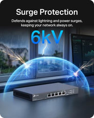 TP-Link TL-SG105S-M2 | 5-Port 2.5G Multi-Gigabit Unmanaged Network Switch, Ethernet Splitter | 2.5G Bandwidth | Plug & Play | Desktop/Wall-Mount | Fanless Metal Design | Limited Lifetime Protection