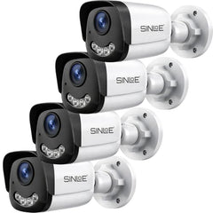 SINLOE 2 MP Color Night Vision Day/Night 24 Hour Full Color Vision 1080P Full HD AHD Indoor CCTV Surveillance Camera Compatible with All 2MP and Above AHD Supporting DVRs, 4 Unit