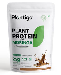 Plantigo Plant Protein Powder with Moringa Superfood | 25g Protein, 5g BCAA, 2.5g Leucine, Digestive Enzymes | 3rd Party Lab Tested | Lush Mango Flavor - Travel Pouch