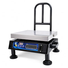 TYCOON 100Kg Electronic Weighing Machine/Weight Scale With Double Ultra Bright Green Display For Shop Industrial Uses Factories Corn (12 * 12 inches, Stainless Steel top plate