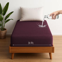 Vastrora 100% Waterproof Mattress Protector Queen Size 5x6 Ft | 60x72 in | Pee & Urine Proof Mattress Cover | Elastic All-Around | Terry Cotton Fitted Bed Cover | Noiseless, Breathable Bed Protector