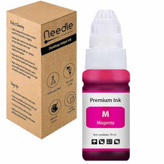 Needle GI 790 Ink Refill for Canon Pixma G1000 G1010 G2000 G2010 G3000 G3010 G4000 G4010 G4085 - Magenta 500gms with Empty Bottle & Funnel - Compatible Ink for Canon GI 790