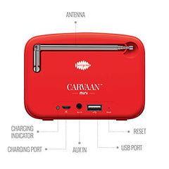 Saregama Carvaan Mini 2.0 Marathi (Sadabahar Gaani) - Music Player with Bluetooth/FM/AM/AUX (Sunset Red)