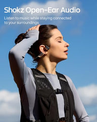 SHOKZ OpenRun Pro 2 Bone Conduction Sports Headphones, Black