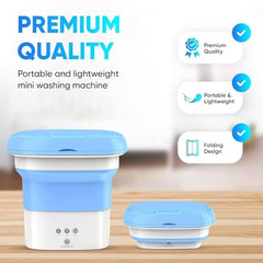 Portable Washing Machine, 16L Mini Washing Machine With Spin Basket, Small Portable Washer Machine Suitable for Underwear Small Clothes Dryer Deep Cleaning W6
