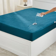 Amazon Brand - Solimo Water Resistant Polyester Mattress Protector, Single Bed Size (72x36 inch), Coffee