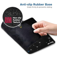 Ant Esports Wolf Mouse Pad 260X210X3mm Anti-fray Stitching, Gaming Mouse Pad Waterproof Surface & Non-Slip Rubber Base Stitched Edges Gaming Mouse Mat for Laptop,Compatible with Laser and Optical Mice