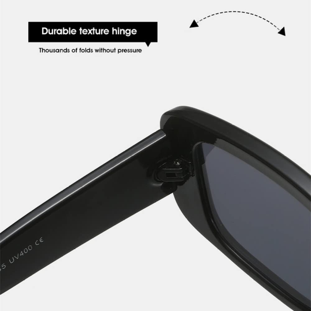 SYGA Women's Square Retro Sunglasses For Adult (Black)