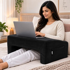 CUSHIO Lap Desk Pillow for Working on Laptop, Reading & Gaming (Grey)
