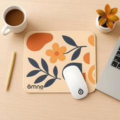 omne TECH Mousepad for Desk | Smooth Waterproof Surface, Anti-Slip Rubber Base, Durable & Comfortable Mouse Pad for Office, Laptop & Computer (Abstract Leaf Patten)