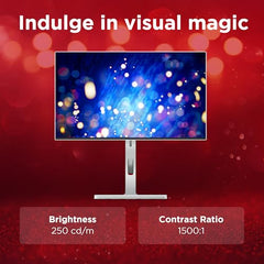 Lenovo L27-4C| 27 Inch (68.58 cm) Ultraslim Monitor, FHD 1920x1080, IPS, 144Hz, 99% sRGB, 1ms, 2x3W Speakers, Dual HDMI, Display Port, Audio Port, AMD FreeSync,Eyesafe, Bezel-Less, VESA Mount, Grey