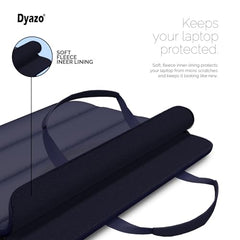Dyazo 15.6 Inch Fluffy Laptop Sleeve | Soft Padded Protection | Water Resistant & Lightweight Laptop Sleeve Case Compatible for MacBook, Dell, HP, Lenovo, Acer, Asus and Other Notebook (Black)