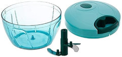 DHRUMIT® DHRUMIT® New Vegetable Chopper for Kitchen Use – Plastic | Vegetable Hand-Pull Food Chopper with 3 Stainless Steel Blades | Onion Chopper | Compact, Durable & BPA-Free(Green 500-Ml)