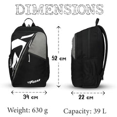 F Gear Colorado Nvy ylw 39L Large Casual backpack with Organizer Bottle compartment Water resistant lightweight, Gifts for Men Women Boys Girls Adults, College/School/Tuition/Travel Bag