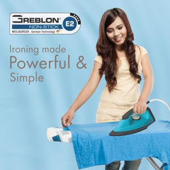 Baltra Casual 750 Watts Dry Iron | Non Stick Coated Soleplate | Light Weight | Adjustable Temperature Control | Cotton Braided Swivel Cord | Press Iron for Clothes | 2 Years Warranty