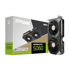 ZOTAC Gaming GeForce RTX 5060 Twin Edge 8GB Graphics Card - Black | 8 GB | DLSS4 | GDDR7 | PCIE 5.0 | SFF Ready | 3840 CUDA Cores | ZT-B50600E-10M | Only Graphics Card with 5 Year Warranty