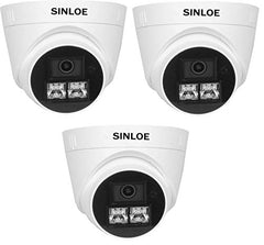 SINLOE 2 MP Color Night Vision Day/Night 24 Hour Full Color Vision 1080P Full HD AHD Indoor CCTV Surveillance Camera Compatible with All 2MP and Above AHD Supporting DVRs, 4 Unit