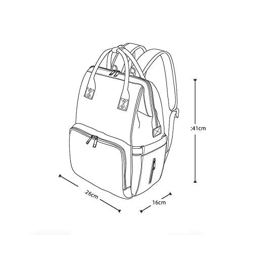 SYGA Multipurpose Large Capacity Mom's Backpack Diaper Bag(Red)