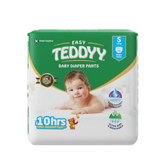 TEDDYY Easy Baby M Size Diaper Tape Style |126 Count (Medium) | 6-11 kgs (Pack of 2) | Quick Absorbency | Extra Super Soft | Anti - Bacterial | Wetness Indicator with Adjustable Grip Tapes