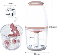 BTRD Electric Vegetable Chopper for Kitchen – Multipurpose Mini Food Processor, Fast Cutting for Onion, Fruits & Veggies, Easy One-Touch Use, Compact & Powerful