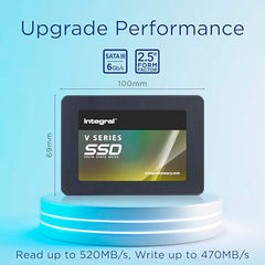 Integral 128GB M.2 SATA III 2280 Internal SSD, up to 480MB/s Read 400MB/s Write