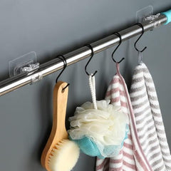 Shivstor 15 Pack Self Adhesive WallHook Heavy DutyHook for Hanging Without Drilling Transparent Nail Free StickyHook Strong Wall Hanger Set of 15 FlowerHook for Kitchen Bathroom Home Storage