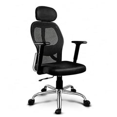 Oakcraft Matrix High-Back Ergonomic Mesh Office Chair with Height Adjustable Handrests & Tilt-Lock Mechanism — Breathable Mesh Back, 360° Swivel & Smooth Casters